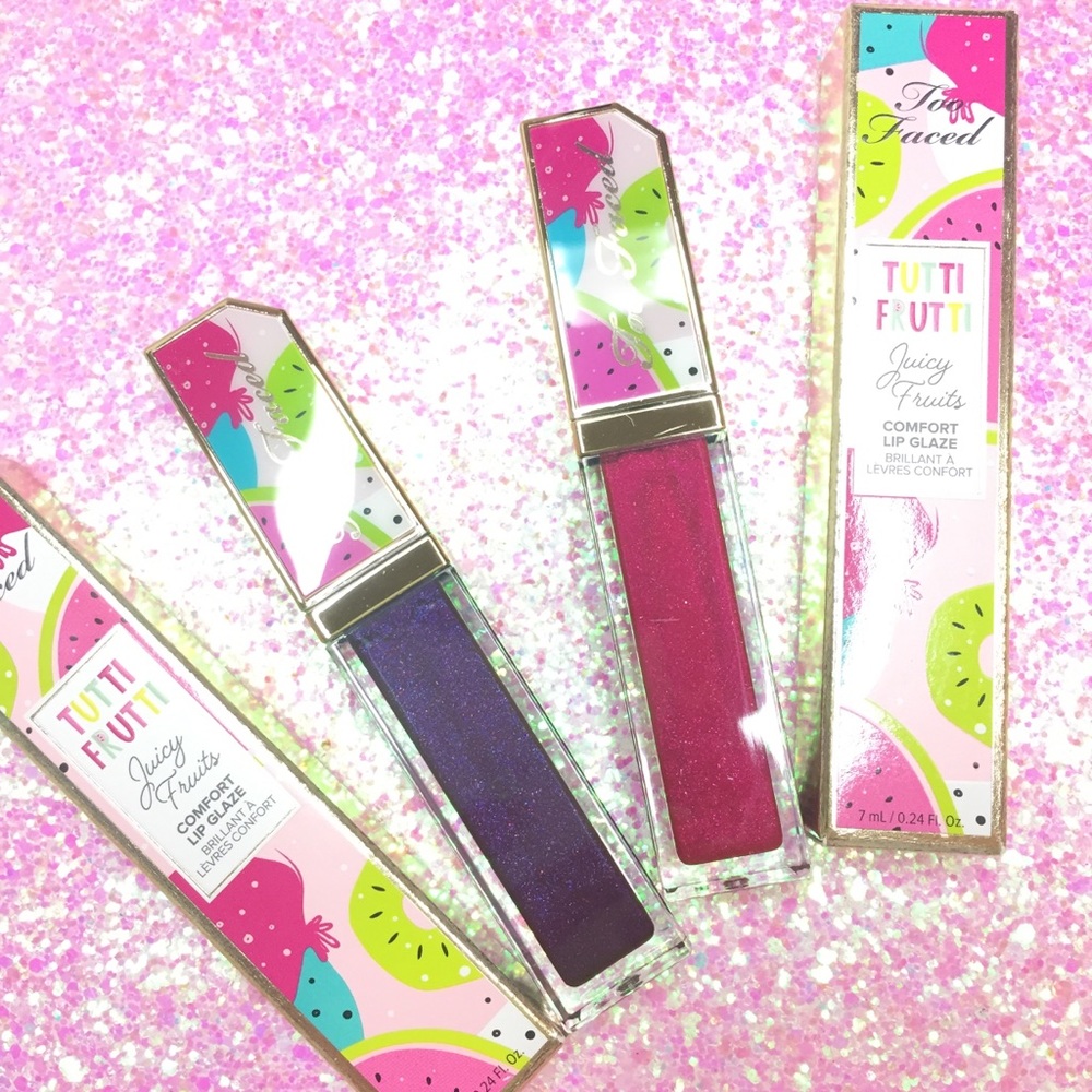 TOO FACED Tutti Frutti Lip Glosses Bundle of 2